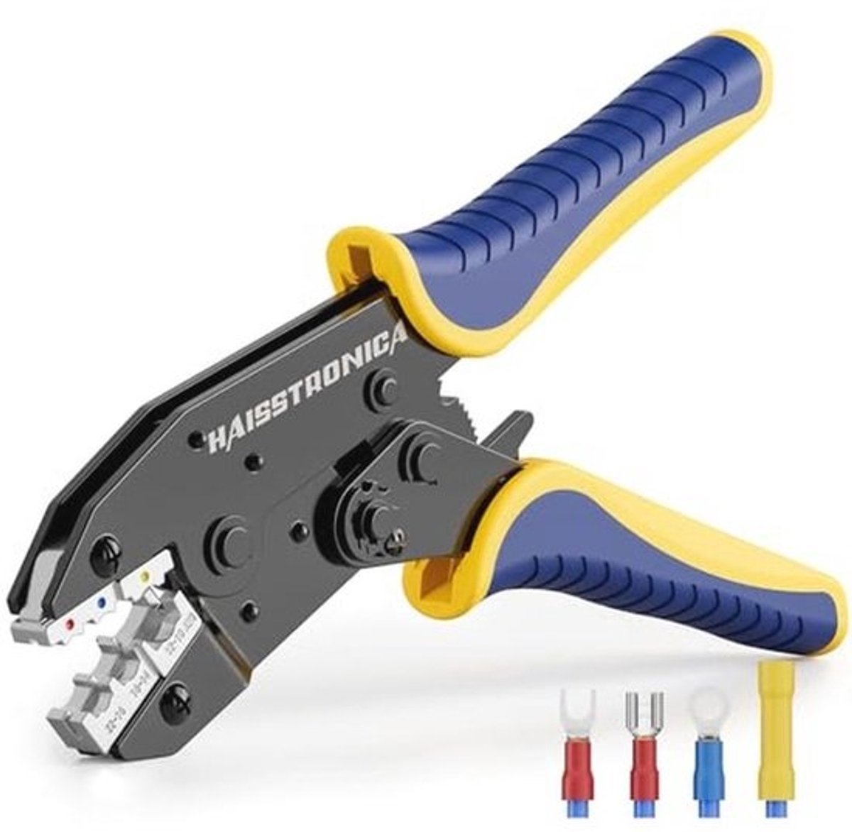Krimpgereedschap - Voor geïsoleerde elektrische draadconnectoren - Ratel-krimpgereedschap - Voor AWG 22-10