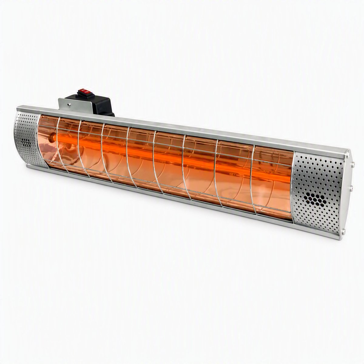 KOS Infrarood Terrasheater 2000W | IP44 Waterbestendig | Terrasverwarmer | Directe Warmte voor Overkapping, Veranda en Terras
