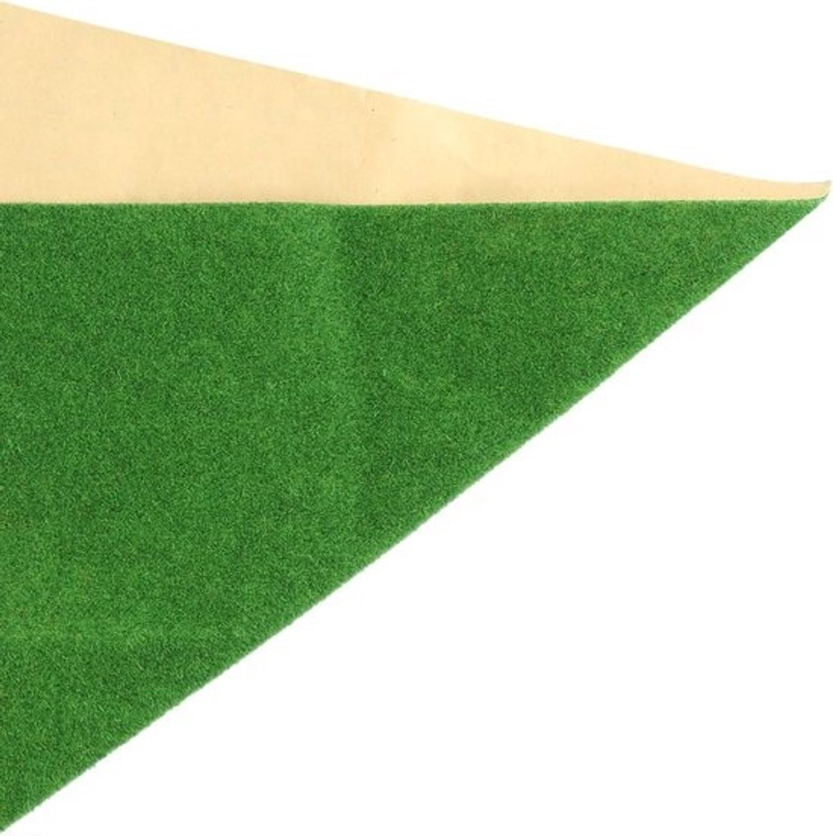 Modelgrasmat - Kunstgrasvellen - Voor een minituin - Realistische textuur - 25 x 25 cm - Groen