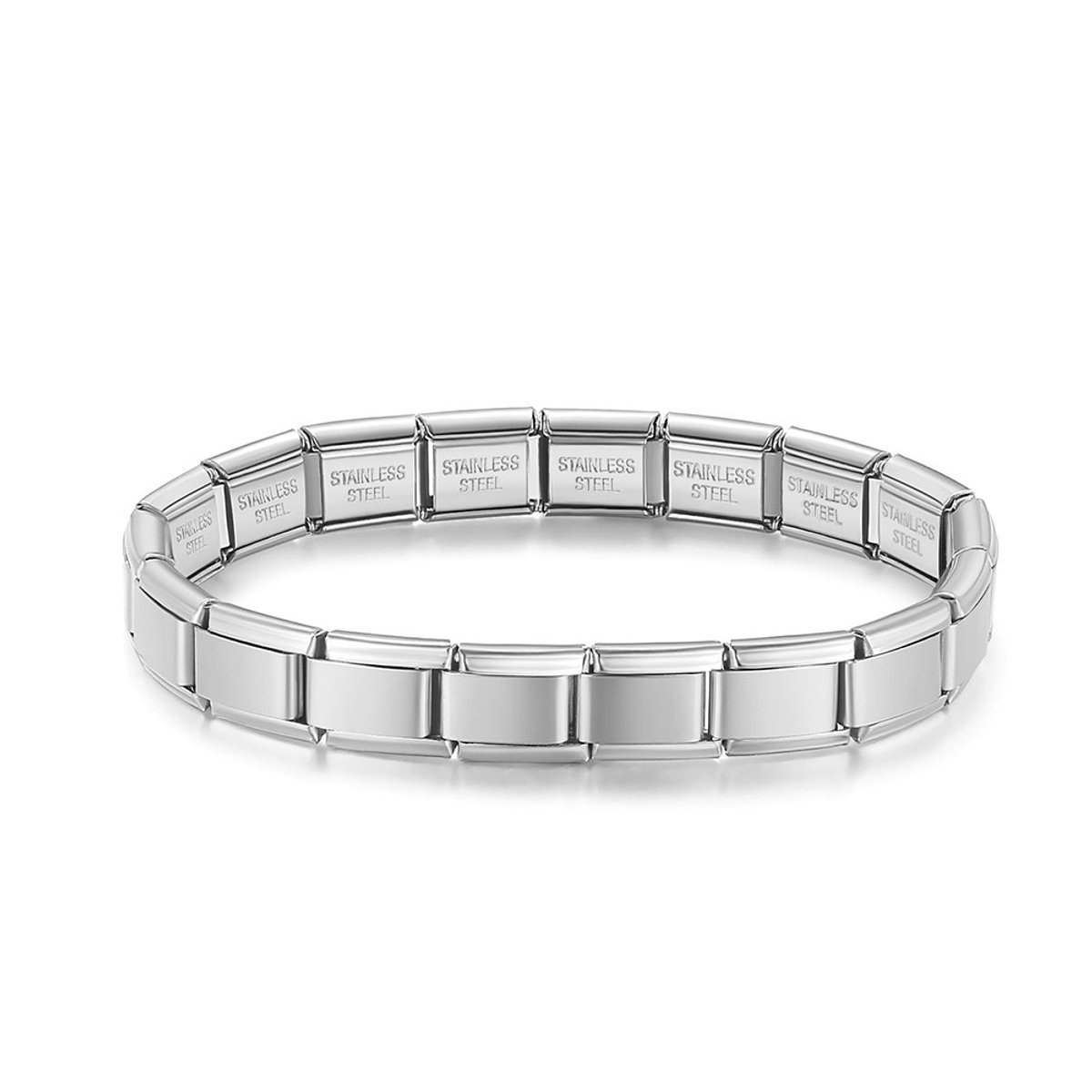 Basis set armband zilverkleurig