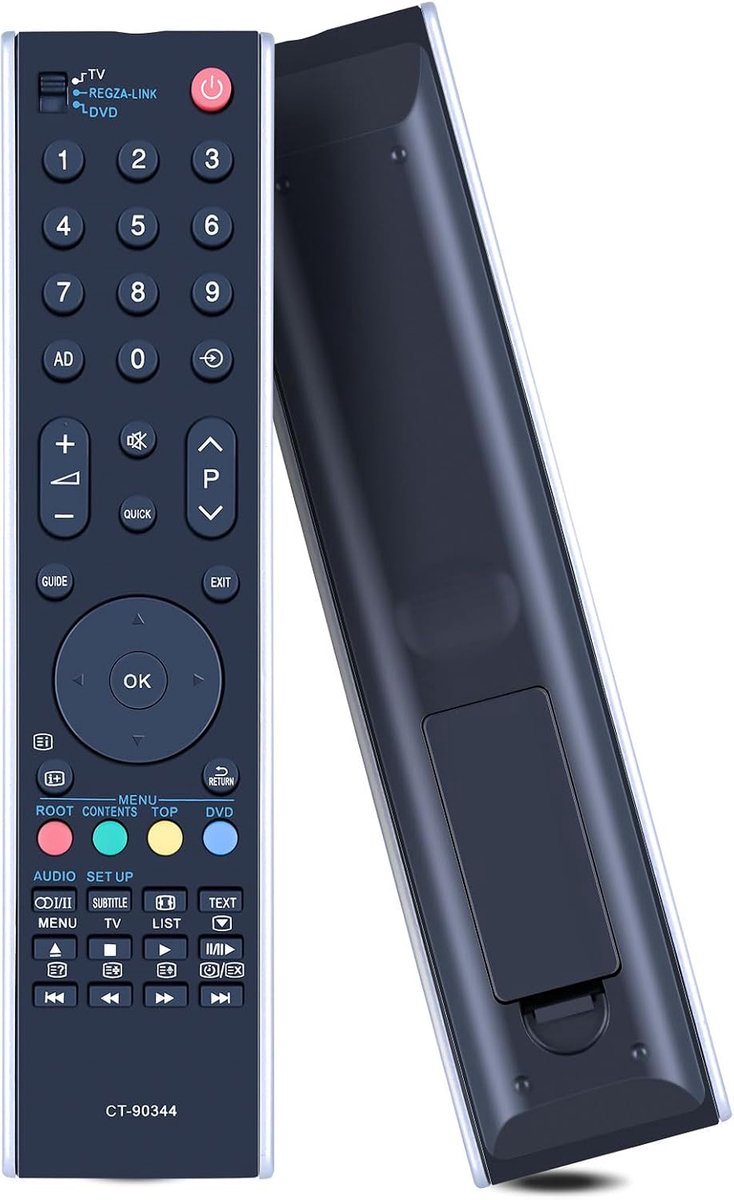 Replacement Remote Control CT-90344 for Toshiba REGZA TV 32XV733G 32MV732 32RV733 32RV733FC 32RV734 37XV733 40RV733F - ShopVlot