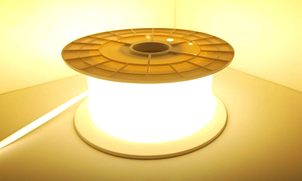 COB LED Lichtslang 230V - Warmwit 3000K - 10W/m - 1000lm/m - IP65 - Snijbaar - 50m rol
