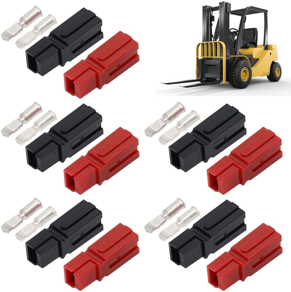 5sets 75A Anderson Connector, Fast Connection Single Pole Power Connectors Plug Electrical Safe Insulated Connectors - ShopVlot