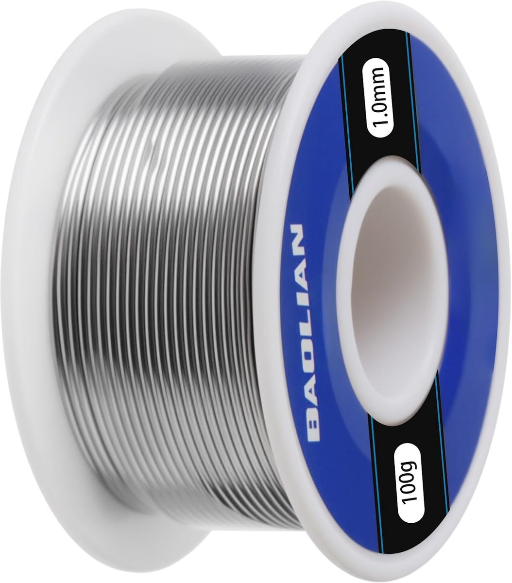 Solder Wire, 1mm 100g Solder Tin with Resin Core - Electronic Soldering Tin, Soldering Tin, for Repair and Electronic - ShopVlot