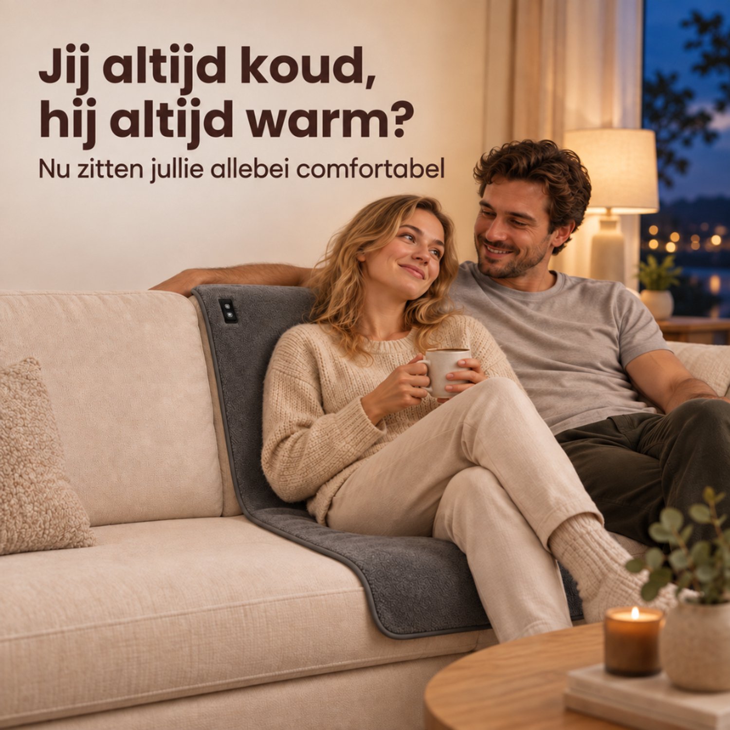 Stoelverwarming XL - Elektrische deken - Draadloos - afbeelding 3