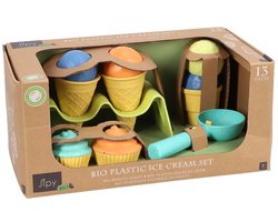 Jipy IJssalon Speelgoed 13-delig - IJsjes Speelgoed - Speelgoed IJsset - Speelkeuken Accessoires - Bioplastic