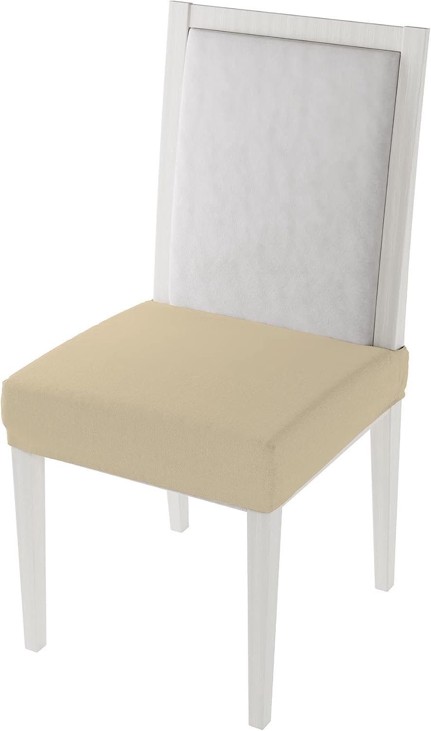Bello PB-PA bi-elastische stoelovertrekken set, crème (2 stuks), 100% polyester, standaard