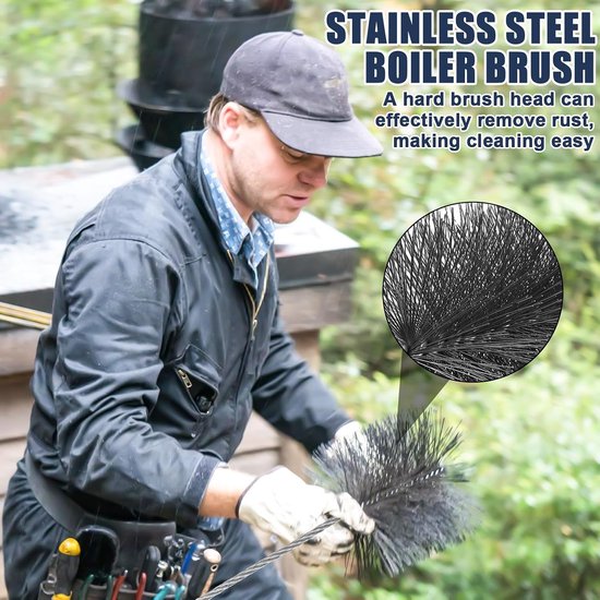 6 stuks kachelbuisborstel, 40 mm, voor moeilijke hoeken, schoorsteenborstel, buisborstels, universele kleine schoorsteenreiniger, verwijderaar voor draadborstel, staaldraad, bezem voor het reinigen — afbeelding 5