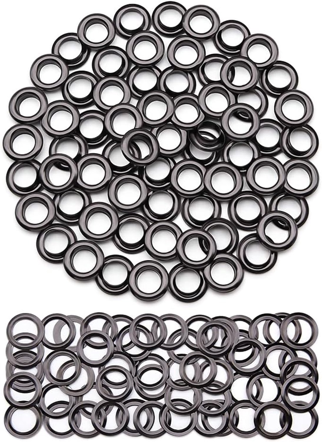 Oogjesset, 50-delige set met metalen ogen, ogen en grommet gereedschapsset, messing ogen in de set