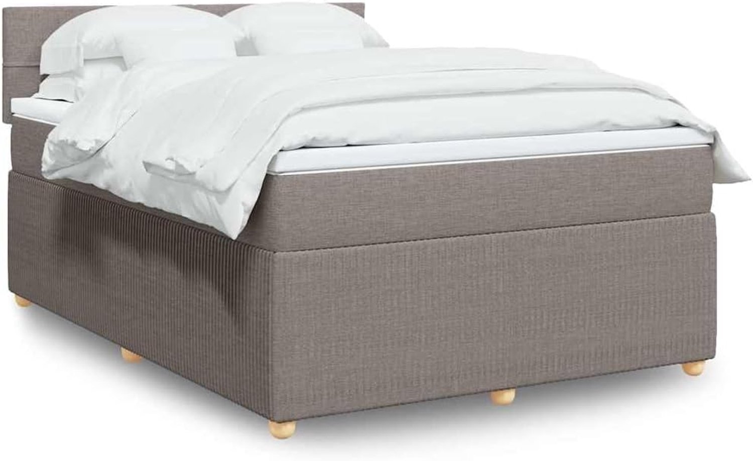 Pocketveringmatras boxspringbed taupe 160x200 cm