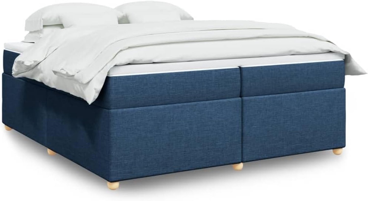 Boxspringbed Pocketvering 200x200 cm Blauw