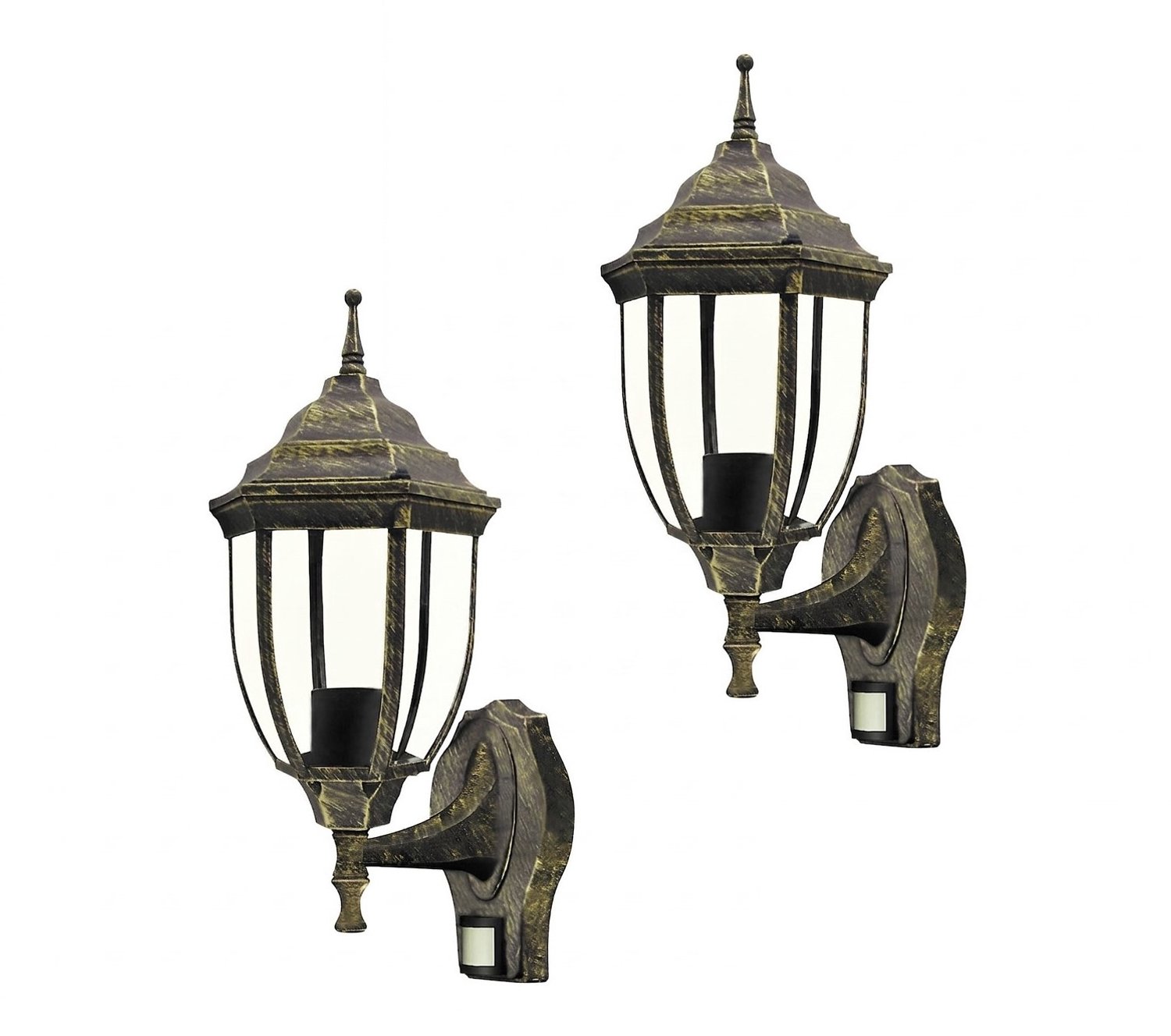 Rabalux Nizza wandlamp - Buitenlamp met bewegingssensor - vermogen 60W - 2 stuks