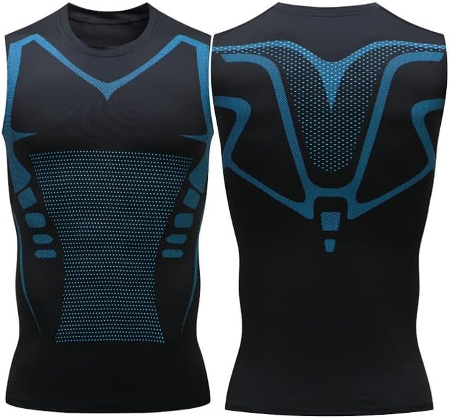 Shirt, heren Cool Dry compressieshirt met korte mouwen, sport-T-shirts, atletisch trainingsshirt, comfortabel en ademend, afslankend compressievest