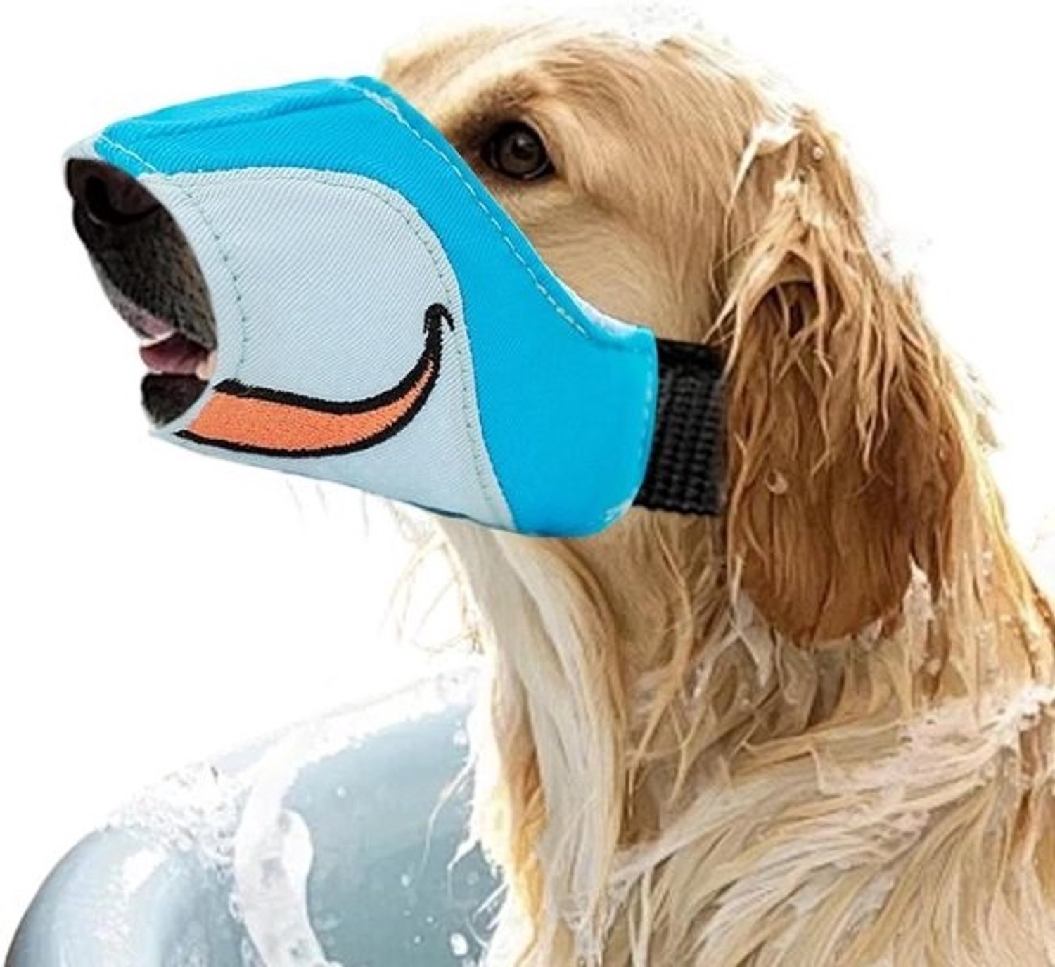 Hondenmuilkorf - Ademend snuitmodel - Voor wandelingen - Toegang tot water - Maat S - Blauw