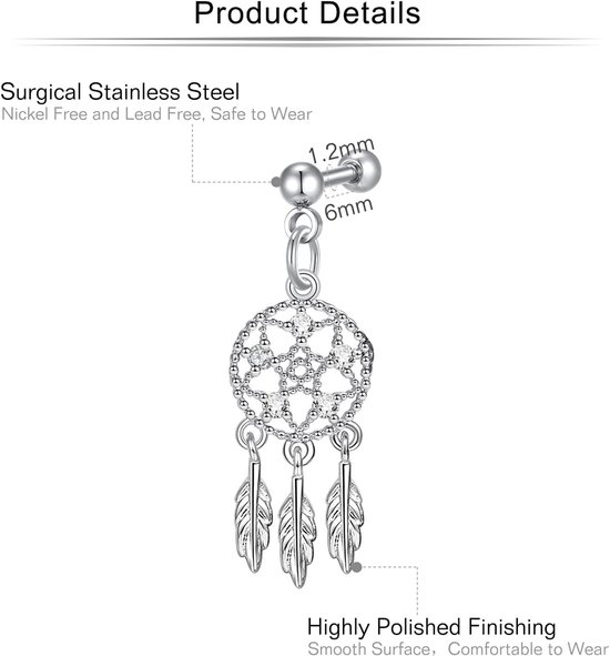 16 g roestvrij staal kraakbeen helix tragus stud oorringen 6 mm 8 mm platte achterkant diamant lip labret bar zilver zwart rose goud — afbeelding 5