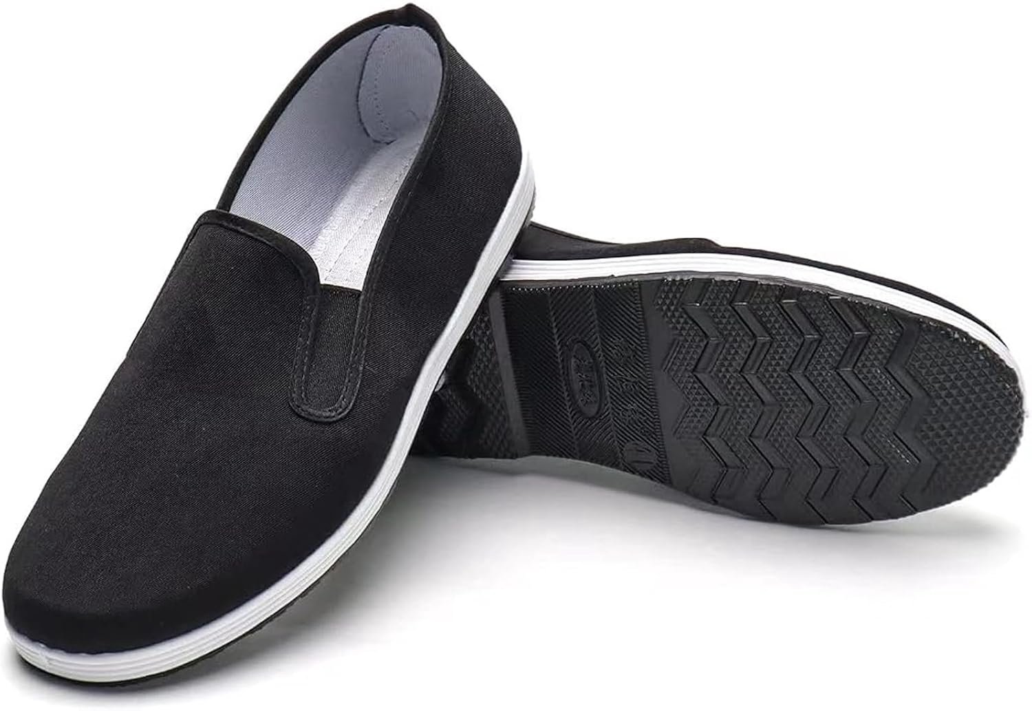 Chi schoenen, Chinese traditionele canvas Kung Fu schoenen, vechtsport oude Beijing schoenen, zwarte rubberen zool unisex