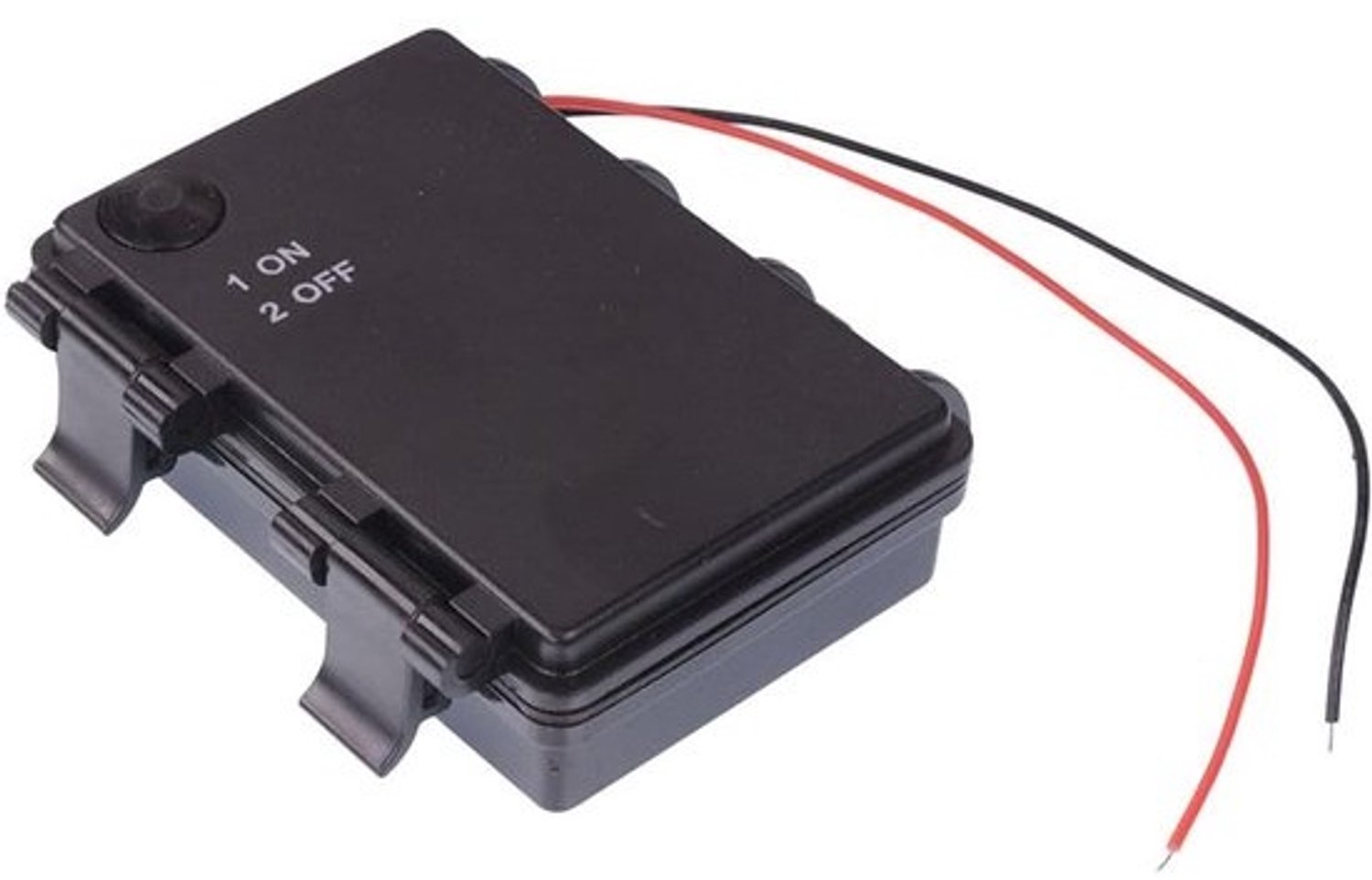 Batterijhouder met schakelaar - Houder voor 3x AA - Waterdicht gebruik - IP65-bescherming - 9x6x2.4cm