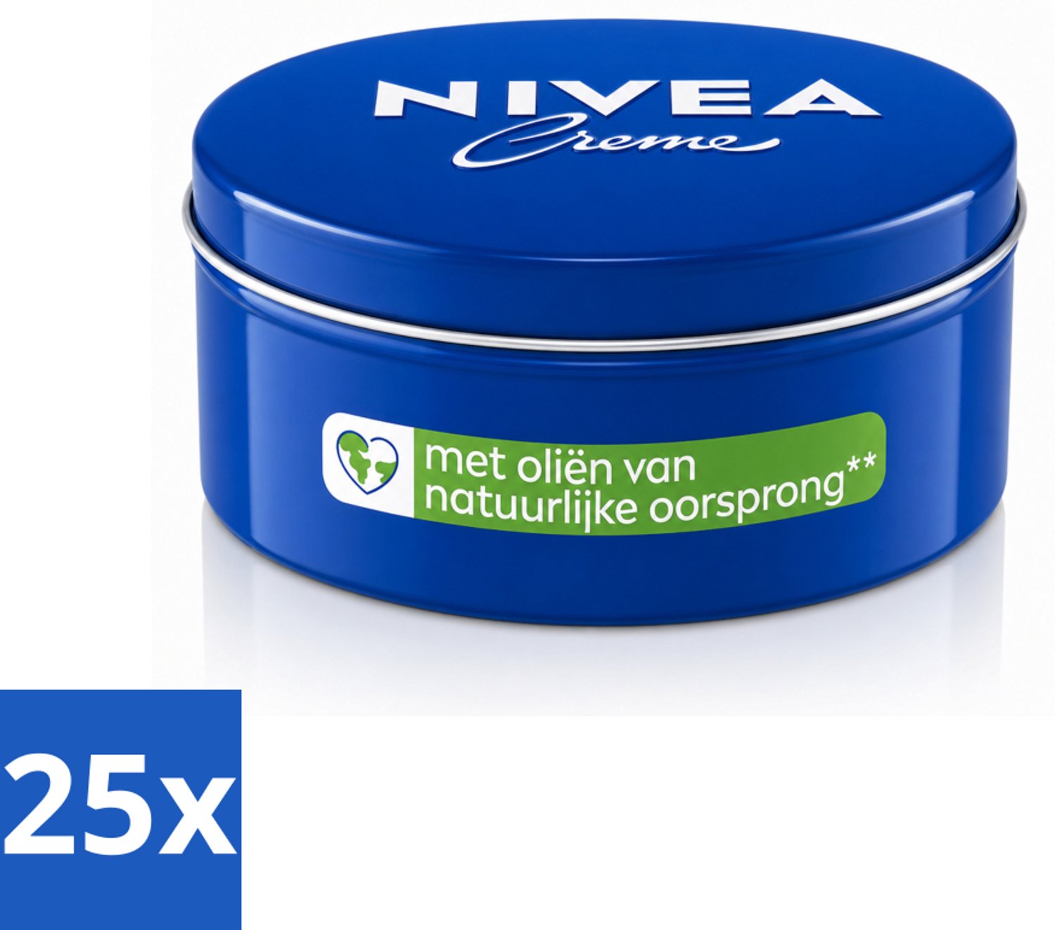 25 x NIVEA - Bodycrème - Klassieke Crème - Natuurlijke oliën - 250 ml - Voordeelverpakking - 25 stuks