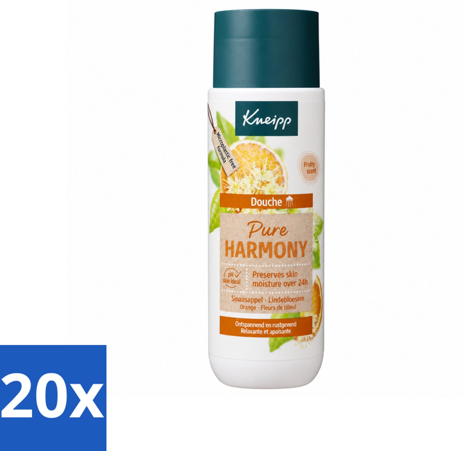 20 x Kneipp - Douchegel - Oranje lindebloesem - 200 ml - Voordeelverpakking - 20 stuks