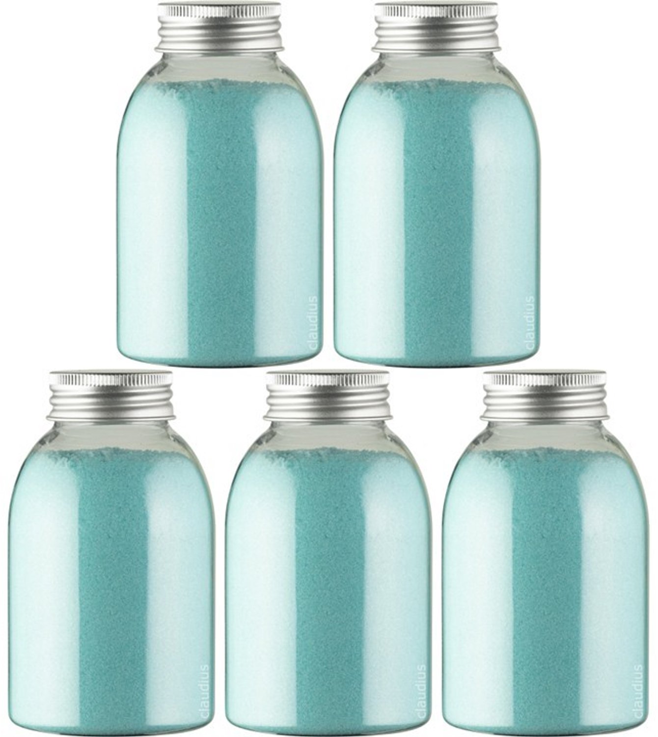 Claudius Scrubzout Hamam - 300 gram - Fles met aluminium dop - set van 5 stuks - Hydraterende Lichaamsscrub - Body Scrub