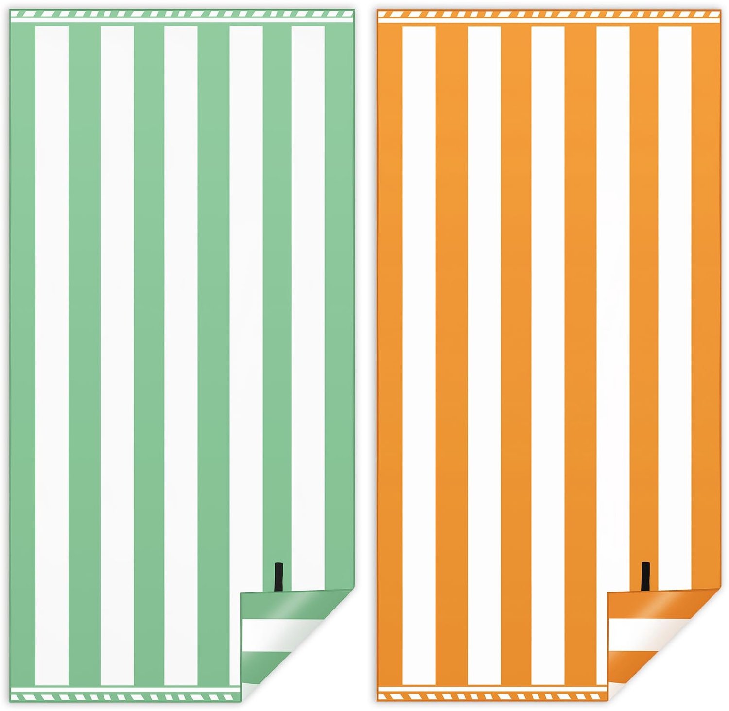 XXL Strandhanddoek Set van 2, Sneldrogend Microfiber, Zandvrij