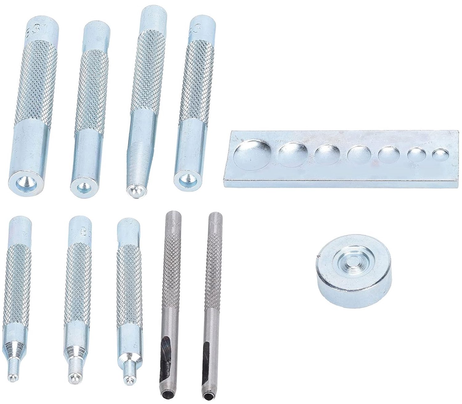 Rivet Setter Tool Set Goede Kwaliteit High Speed ​​Steel Eyelet Die Punch Hole Kit Ideaal voor Lederen Ambachtelijke Doe-het-zelvers