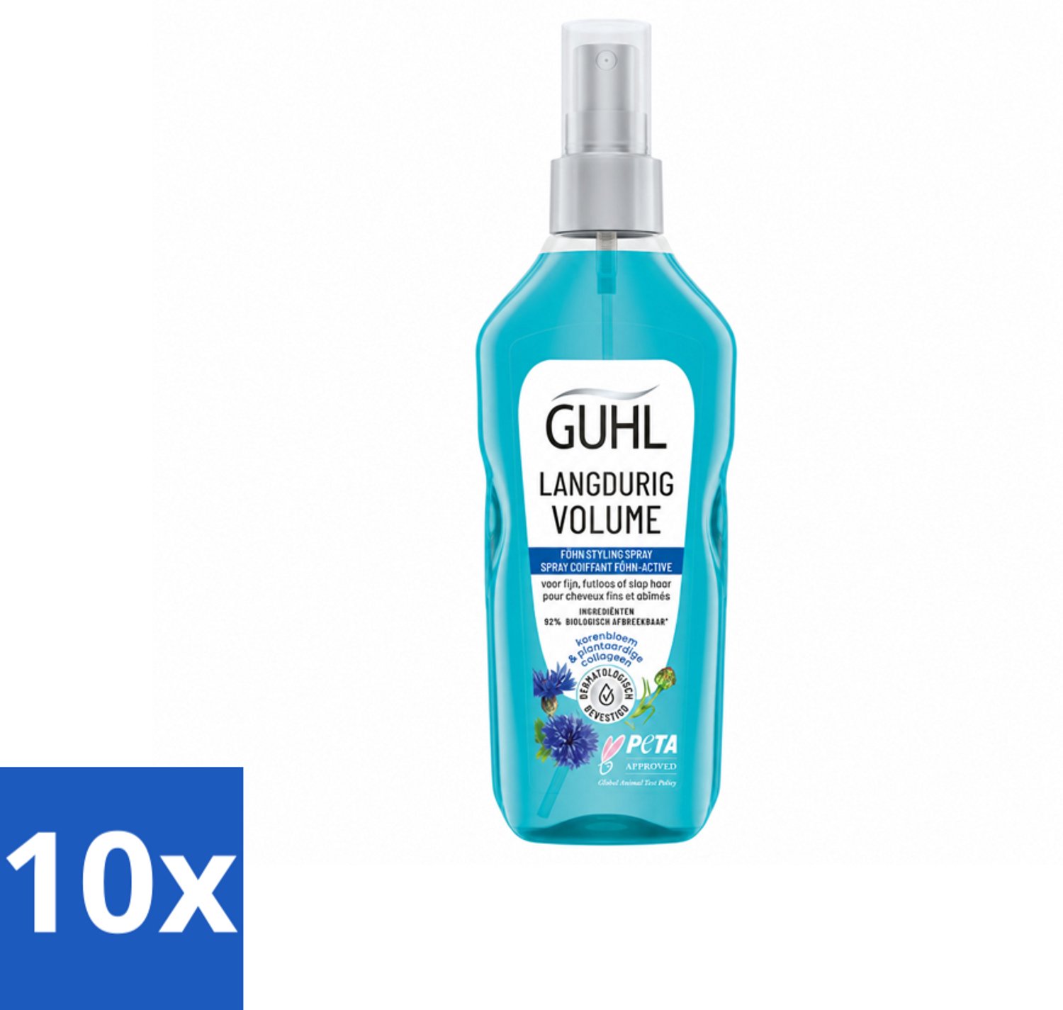 10 x Guhl - Styling Spray - Föhn Active - 125 ml - Voordeelverpakking - 10 stuks
