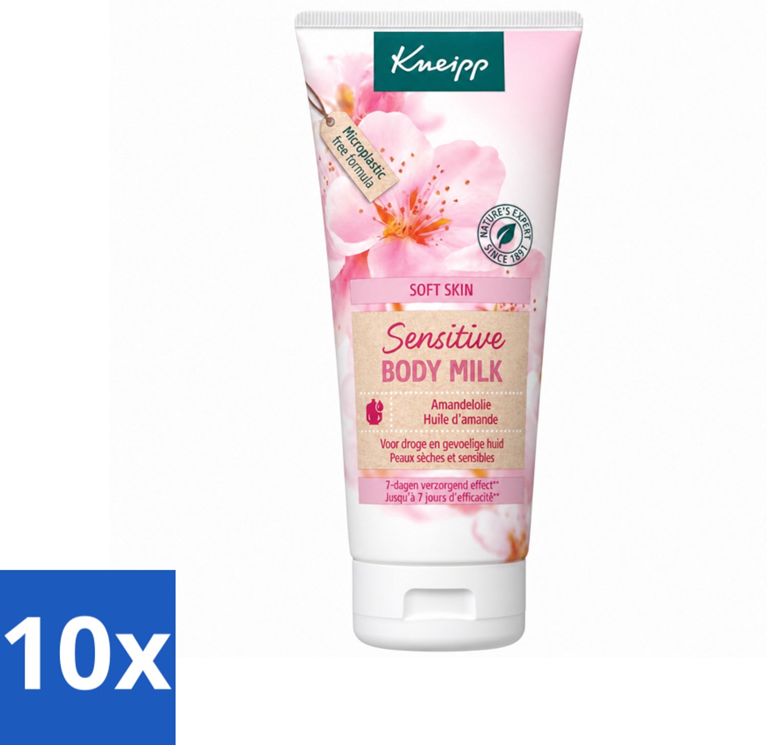 10 x Kneipp - Body lotion - Soft Skin - Amandelbloesem - 200 ml - Voordeelverpakking - 10 stuks