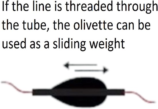 Merkloos Inline Olivette Loodset 9 x 1.5g - Dropshot Vissen — afbeelding 5