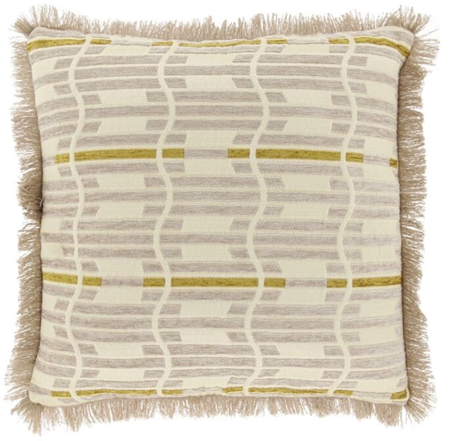 Unique Living Sierkussen Wess - chateau grey - 45x45cm Grijs