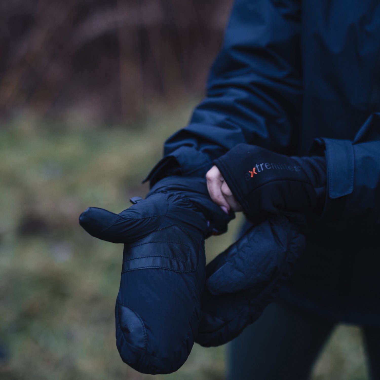 Extremities handschoenen Paradox waterproof Mitts wanten - Zwart