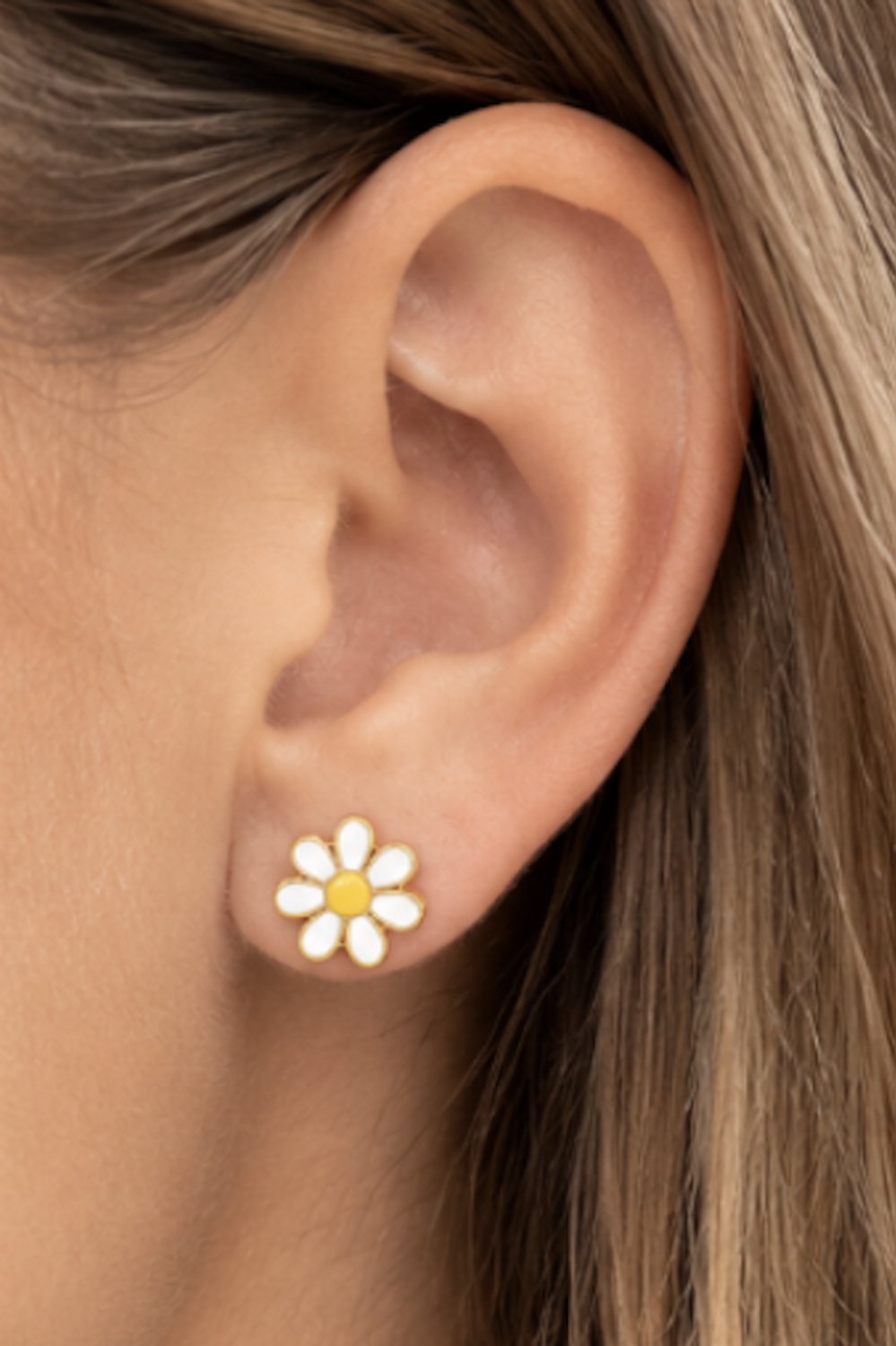 Oorbellen - bloem - Goudkleurig - roestvrij staal - Sieraden - Oren - Vrouwen- verjaardag cadeau - cadeau - Schattige Oorbellen - Kerst cadeau