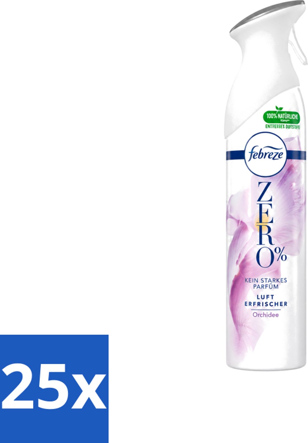 25 x Febreze Spray - Zero % - Orchidee - Luchtverfrisser - 300ml - Voordeelverpakking - 25 stuks