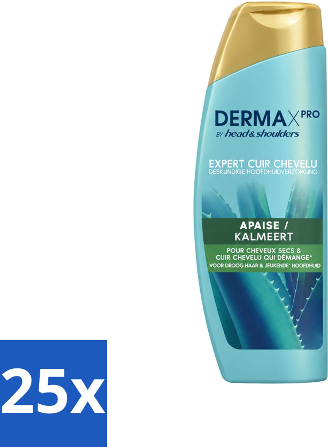 25 x Head & Shoulders - DermaX Pro - Anti-Roos Shampoo - Kalmeert - 470 ml - Voordeelverpakking - 25 stuks