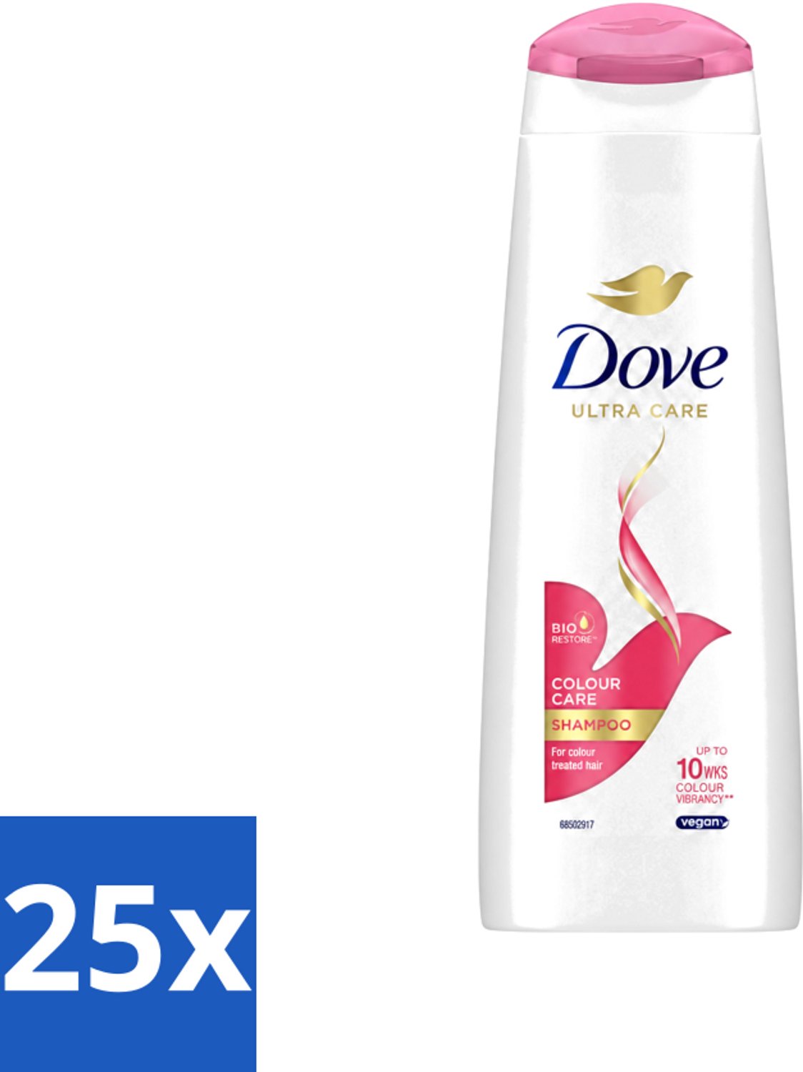 25 x Dove Ultra Care - Color Care - Shampoo - Geverfd Haar - 250 ml - Voordeelverpakking - 25 stuks