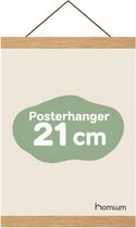 Porte-affiche (21 cm) en bois foncé avec fermeture magnétique | A4 | système de suspension d'affiche - cadre d'affiche - cadre d'affiche - clip d'affiche - support d'affiche