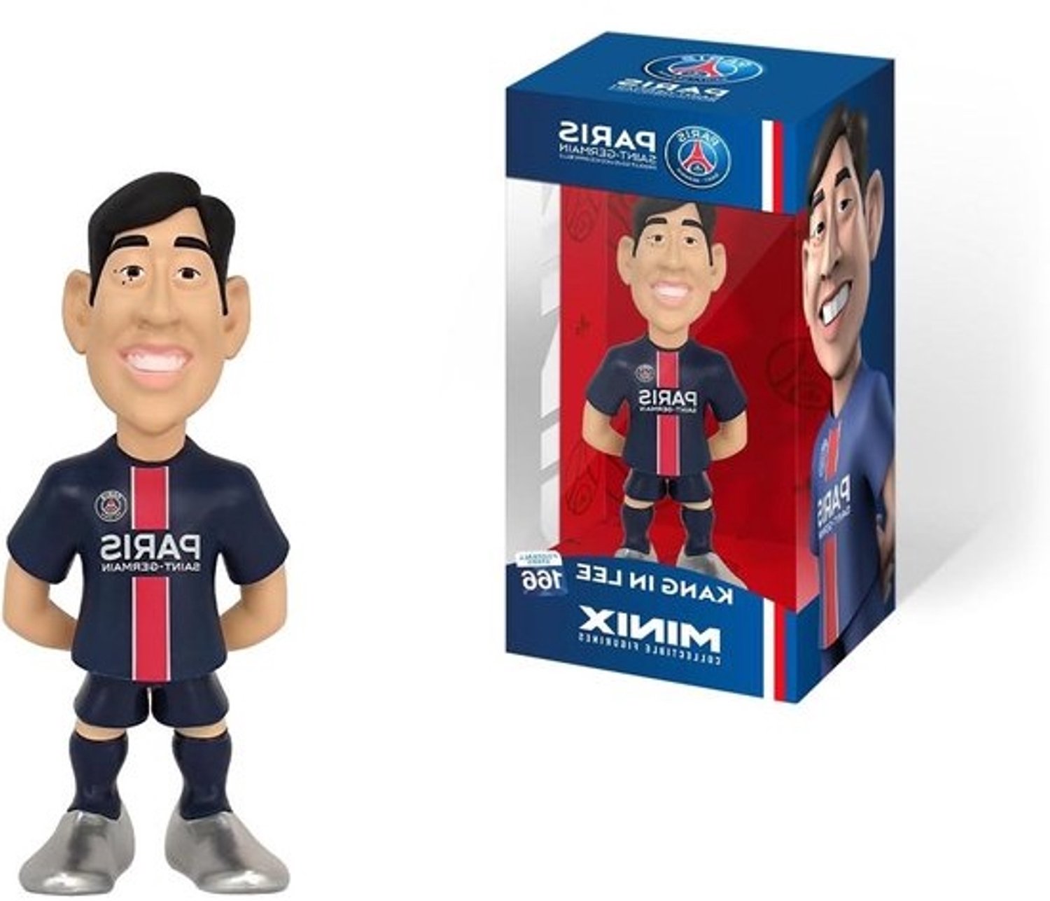 Voetbalsterrenfiguur - Verzamelbeeldje - Voor clubliefhebbers - Officieel gelicentieerd - 12 cm - Blauw rood