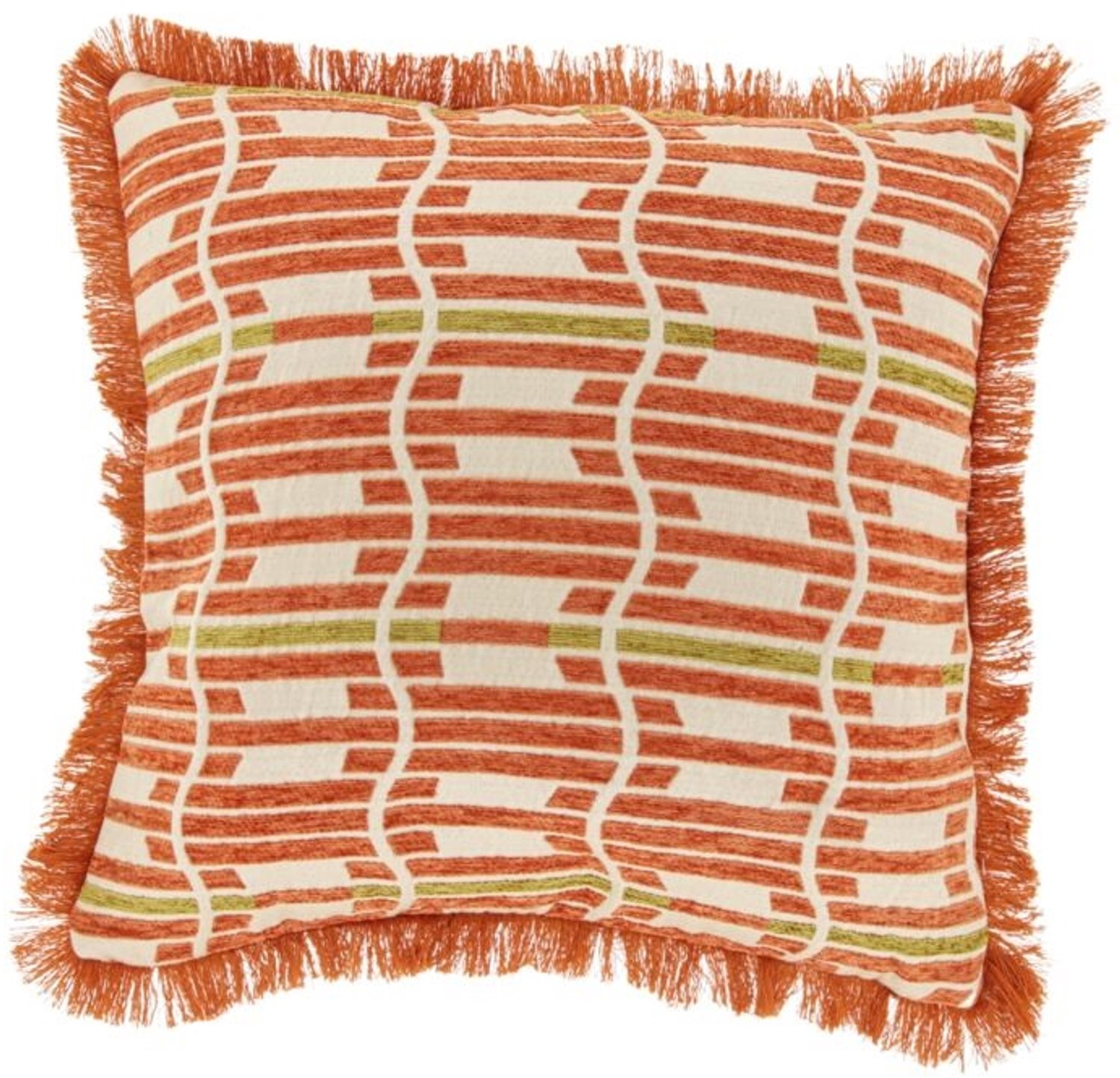 Unique Living Sierkussen Wess - orange flame - 45x45cm Oranje