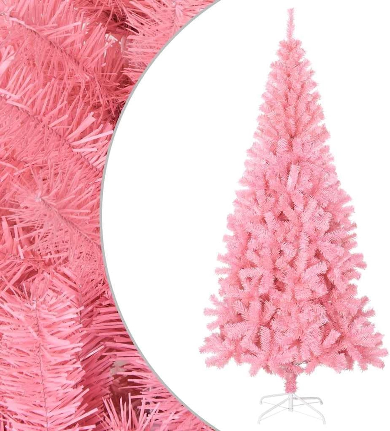 Roze, 210 cm, met standaard van staal, voor binnen en buiten, pvc-decoratie voor een feestelijke sfeer, duurzaam hergebruik