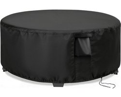 Jungda ronde meubelhoes voor buiten - Waterdicht - 71 x 40 cm - Zwart - 600D Oxford-materiaal
