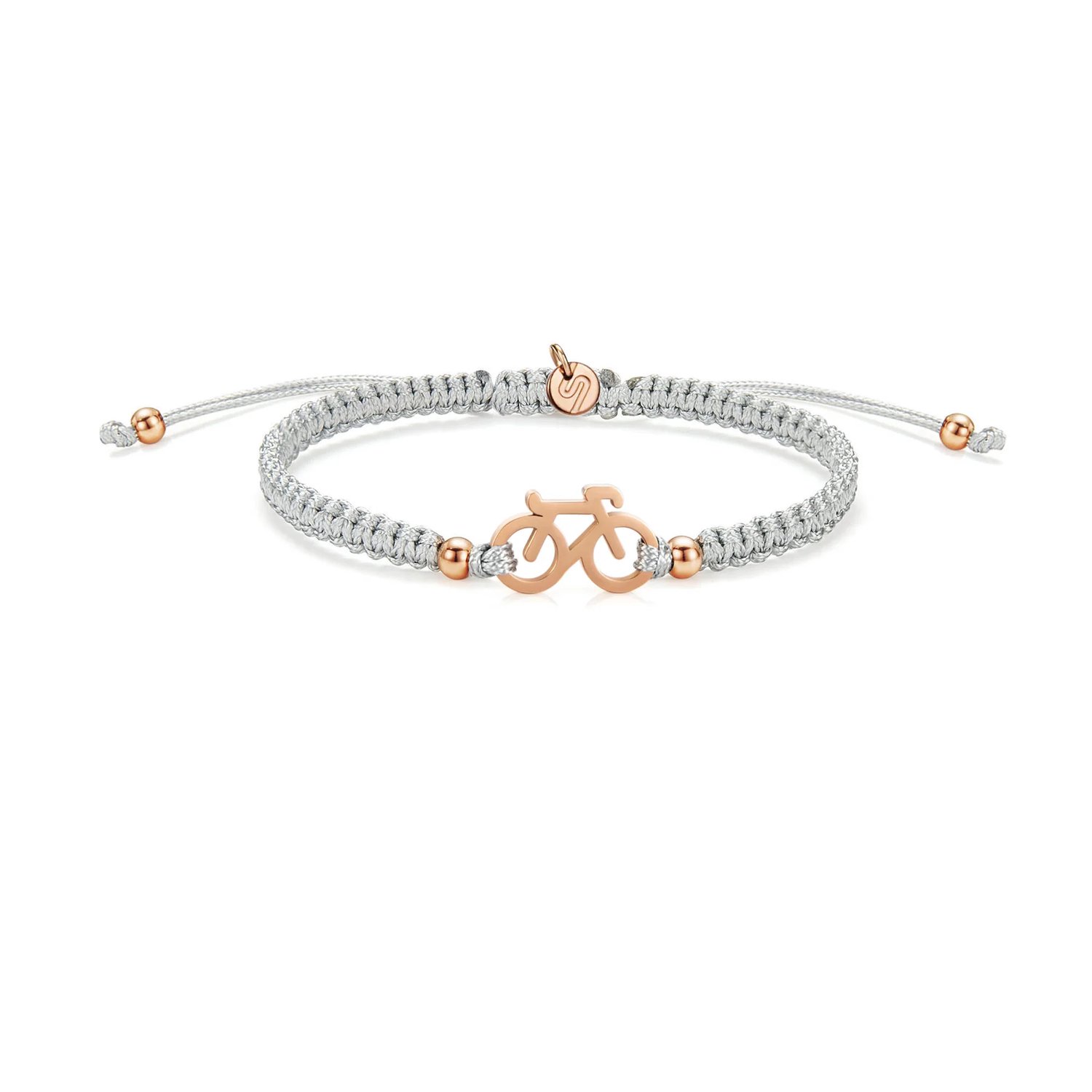 Braided Fiets armbandje Sailbrace (rose/grijs) Racefiets