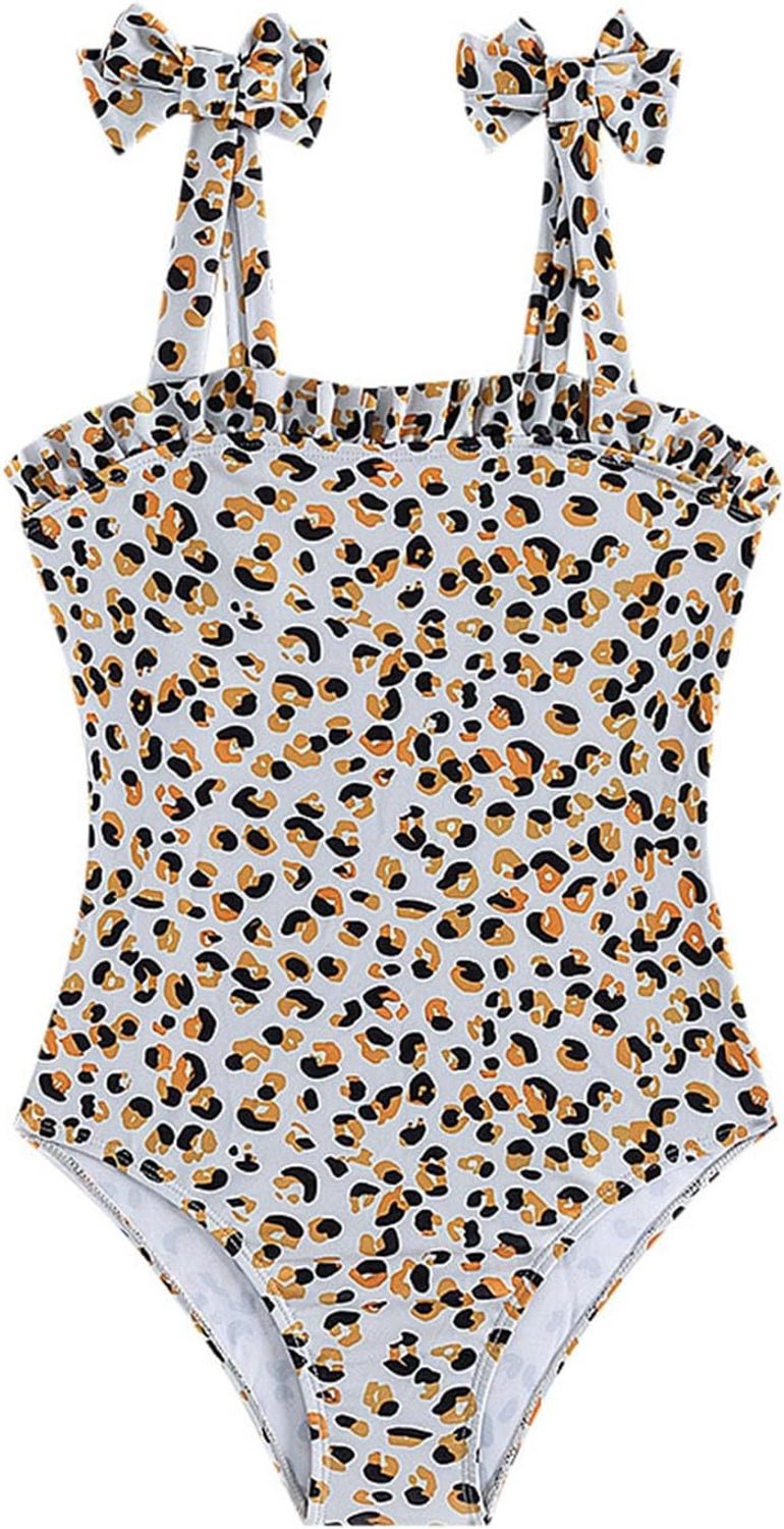 Badpak voor meisjes, kinderen, tankini, uv-bescherming, zwemmen, sport, strand, ruches, bedrukt, stippen, sneldrogend, vakantie, zomer, mode, A40