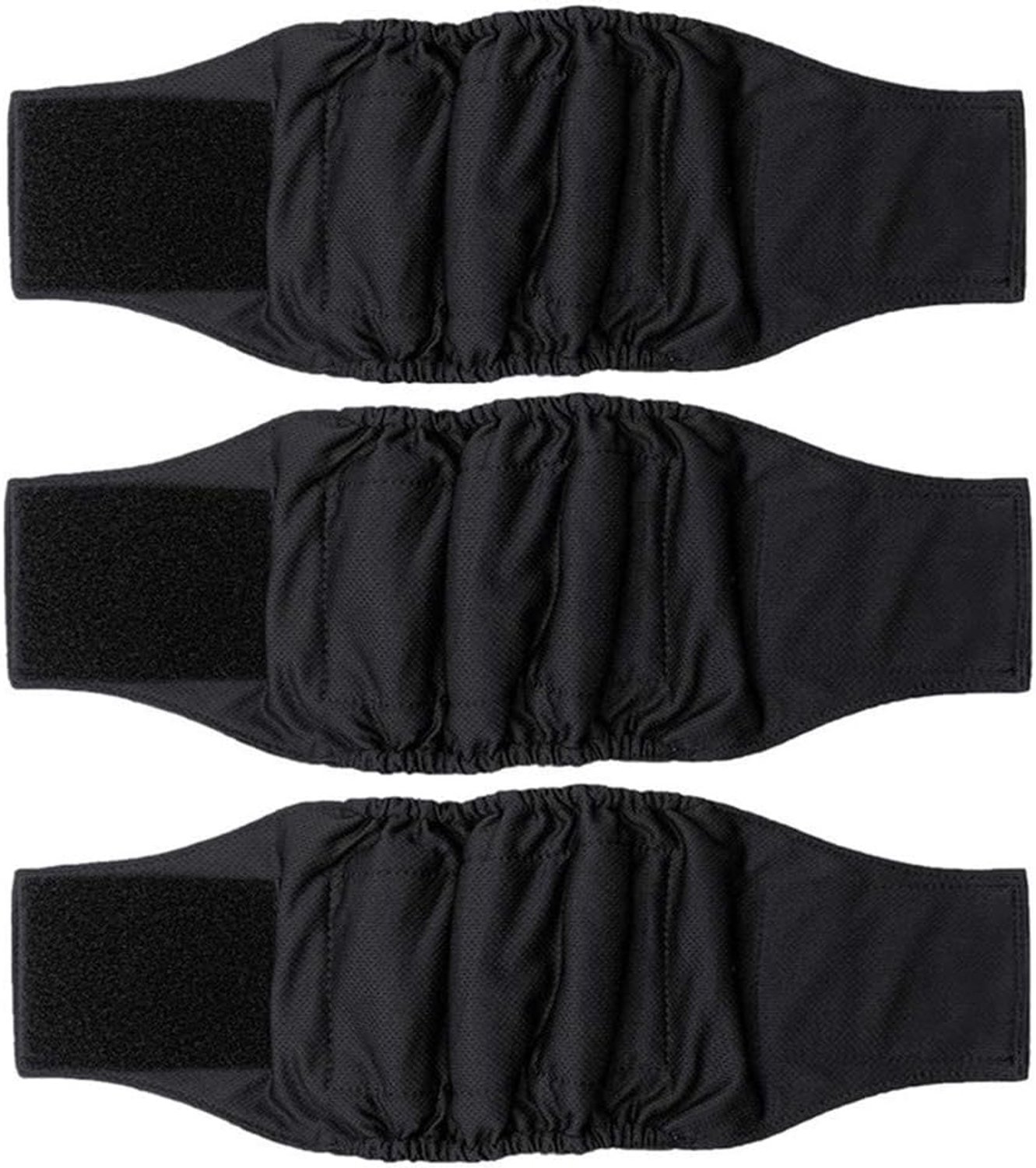 Luiers voor mannelijke honden (verpakking van 3) - Wasbare hondenluiers hond buikband (XL (taille: 62-75cm))