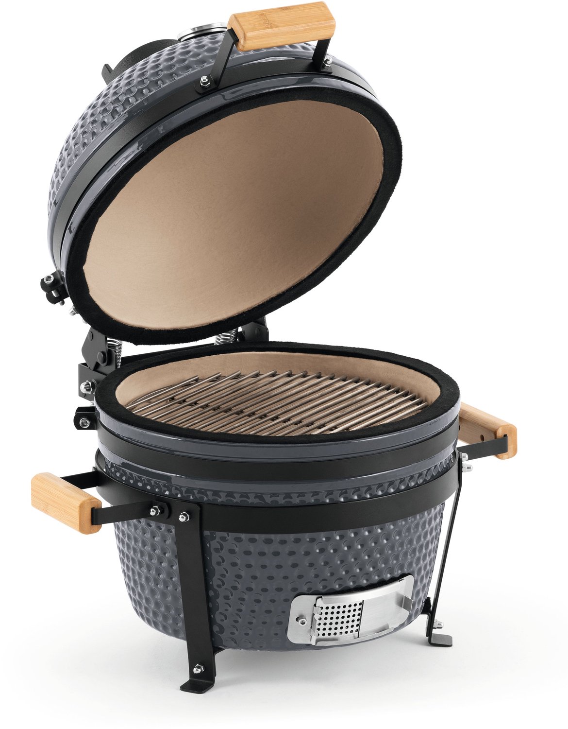 Bol.com Landmann Kamado BBQ 16 inch Grijs - Keramische Grill - MLS Pizzasteen - Houtskoolbarbecue Ø35,5 cm - BBQ Egg - Thermomet... aanbieding
