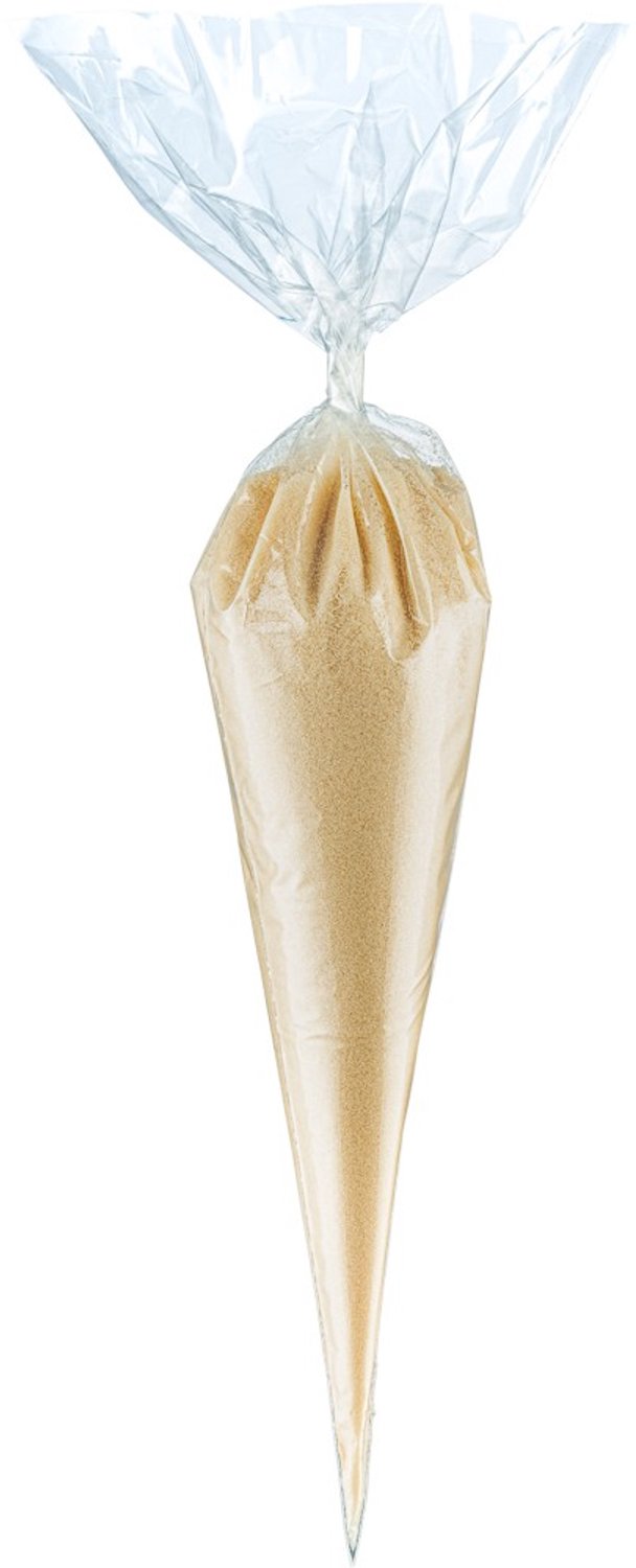 Claudius Scrubzout Amandel - 500 gram in puntzak transparant - set van 6 stuks - Hydraterende Lichaamsscrub - Body Scrub
