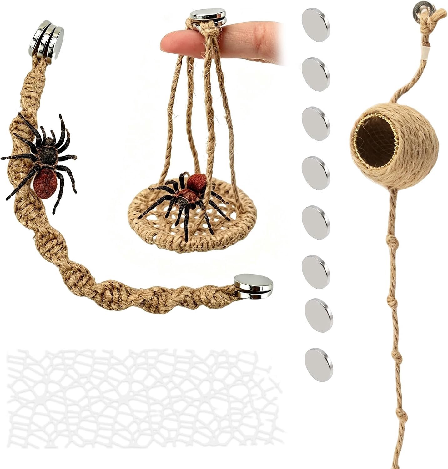 19 stuks magnetische springspinnen accessoires verkennen klimmen