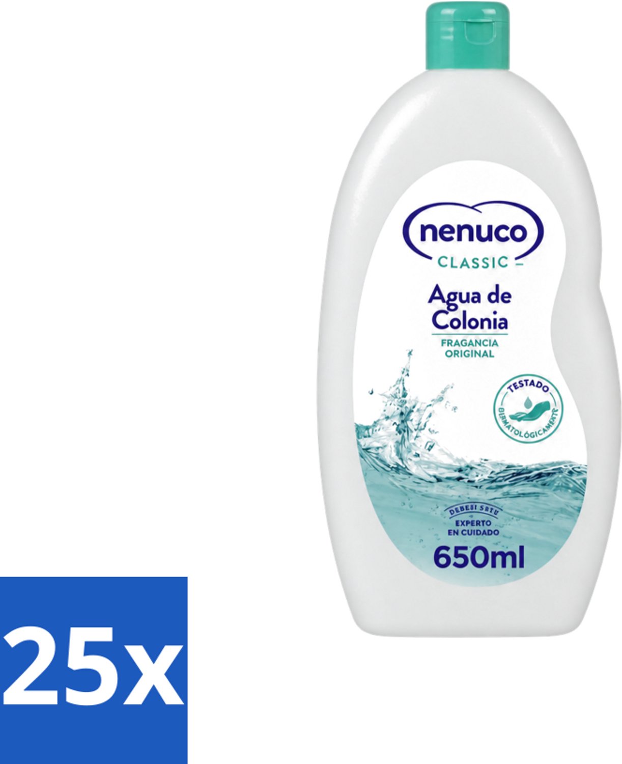 25 x Nenuco – Eau de Cologne – Klassiek – 650 ml - Voordeelverpakking - 25 stuks