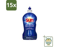 15 x Sun - Shine & Dry Booster - Spoelglans - 450 ml - Wasstrips - Spoelglans - Vaatwasmachine - Snellere Droging - Streeploze Afwerking - Glanzend Resultaat