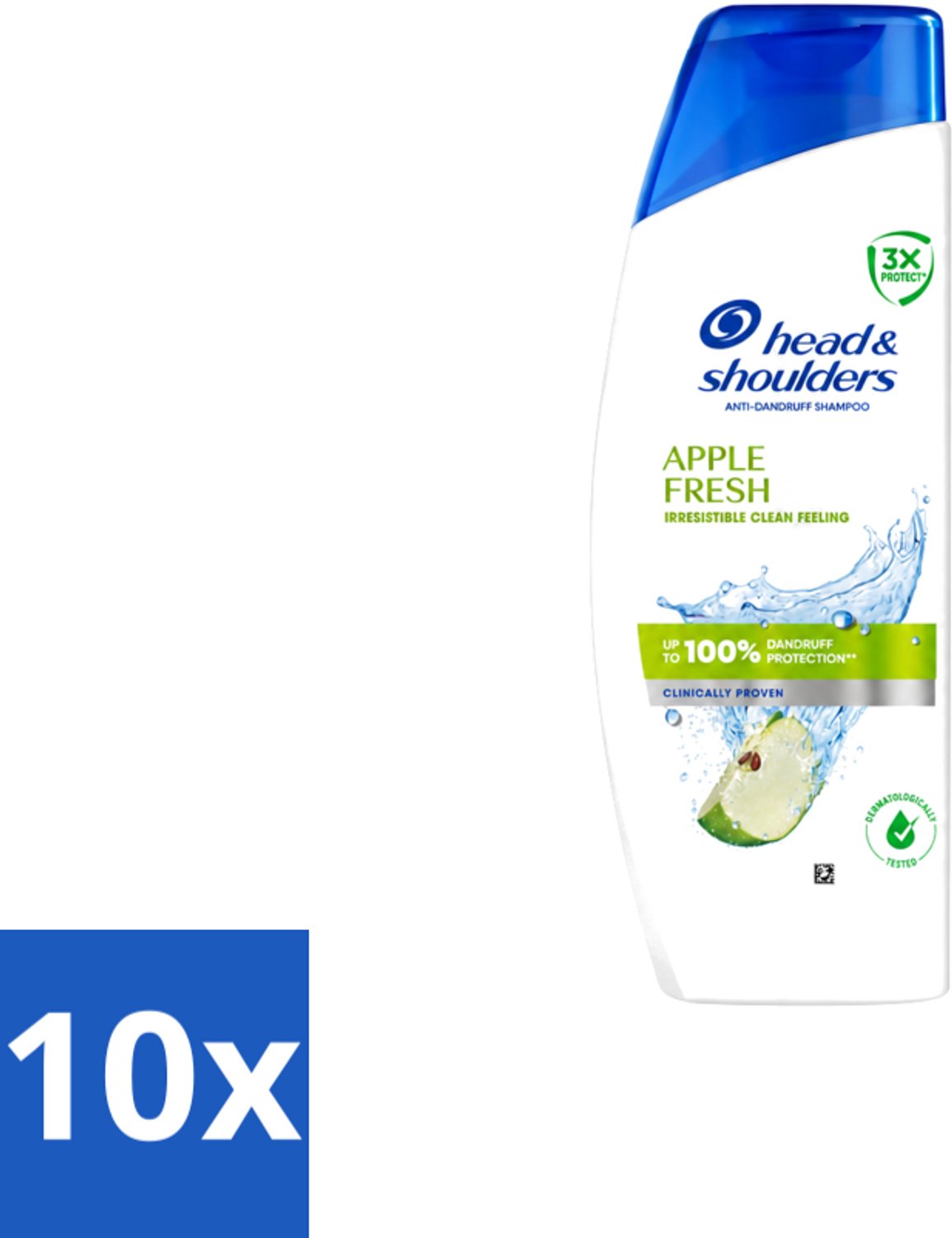 10 x Head & Shoulders - Shampoo - Apple Fresh - 250ml - Voordeelverpakking - 10 stuks