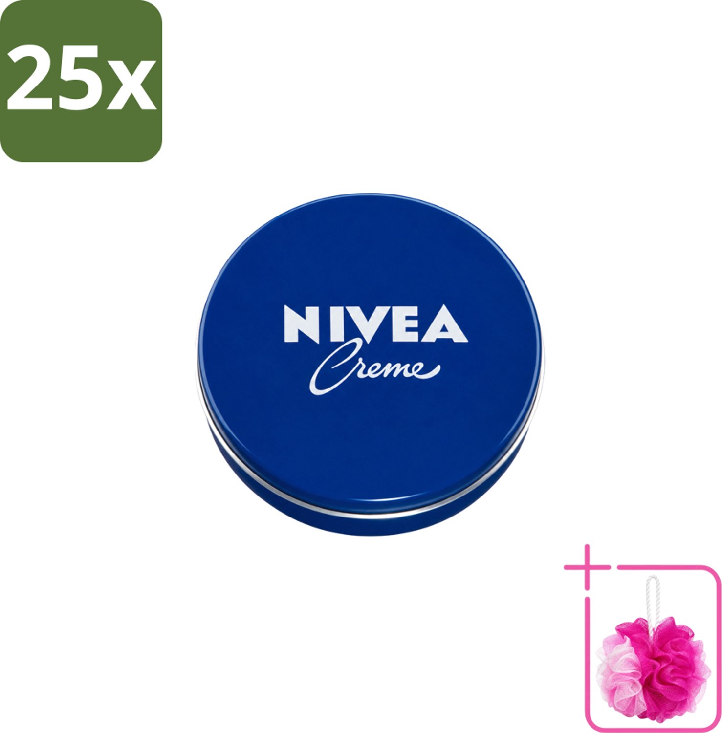 25 x Nivea – Crème – 150 ml - Bulkverpakking - Nivea Crème - Douchemop - Hydraat